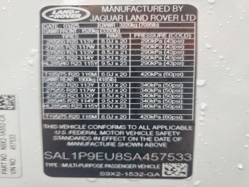 2025 Land Rover Range Rover Sport se