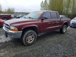 Dodge salvage cars for sale: 2003 Dodge Dakota Quad slt