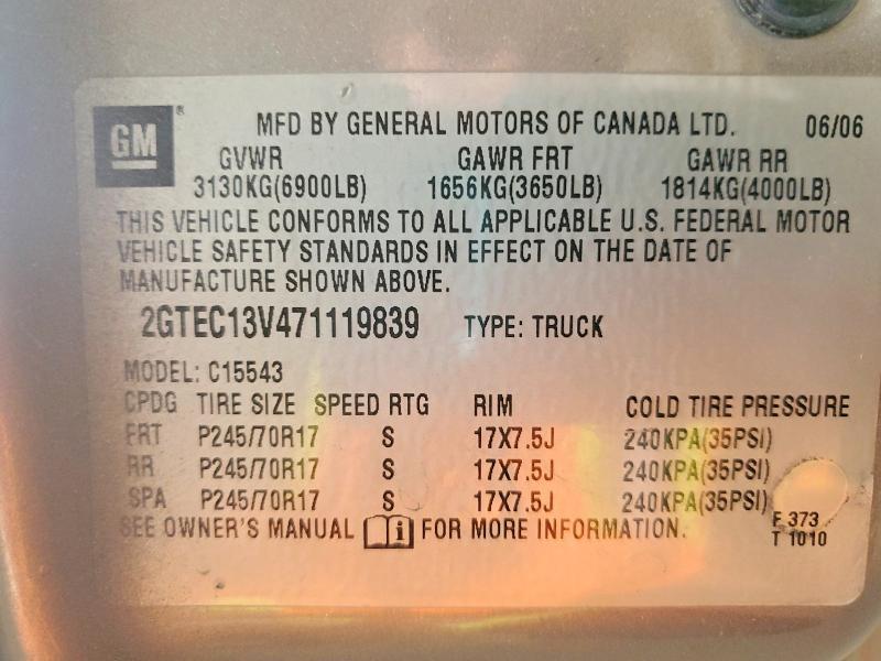 2007 GMC New Sierra C1500 Classic