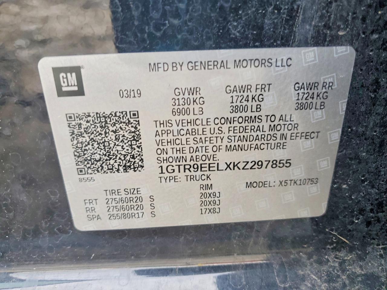 2019 GMC Sierra K1500 AT4