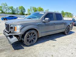 Ford salvage cars for sale: 2018 Ford F150 Supercrew
