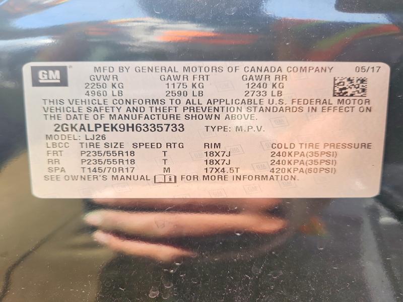 2017 GMC Terrain slt