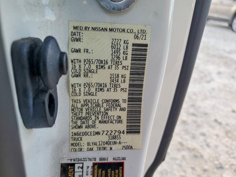 2021 Nissan Frontier S