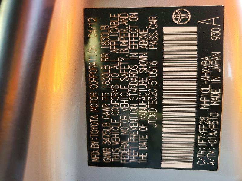 2012 Toyota Prius c two