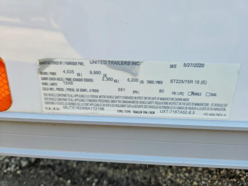 2021 United FD-306 REV A Enclosed Cargo Trailer