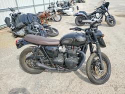 Salvage motorcycles for sale at Harleyville, SC auction: 2017 Triumph Bonneville T120 Black