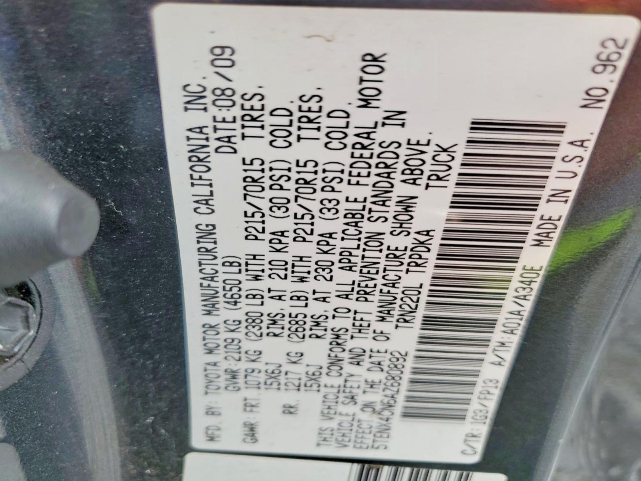 2010 Toyota Tacoma Base