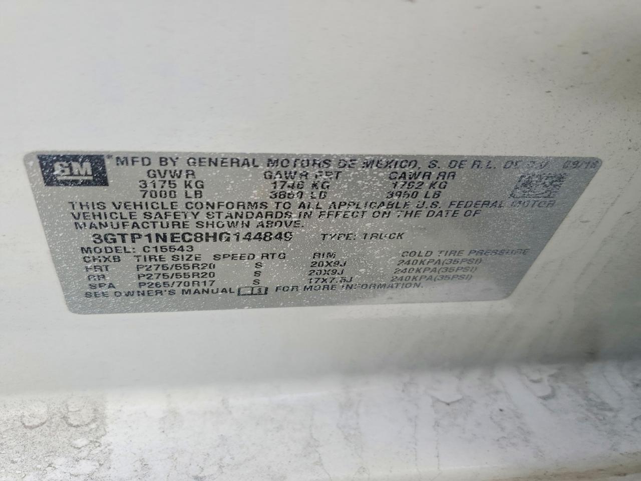 2017 GMC Sierra C1500 SLT