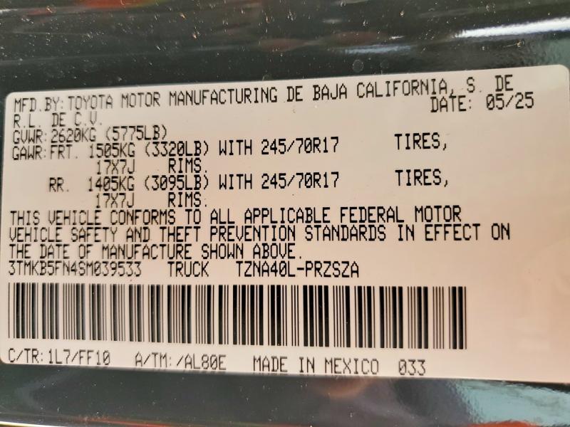 2025 Toyota Tacoma SR5