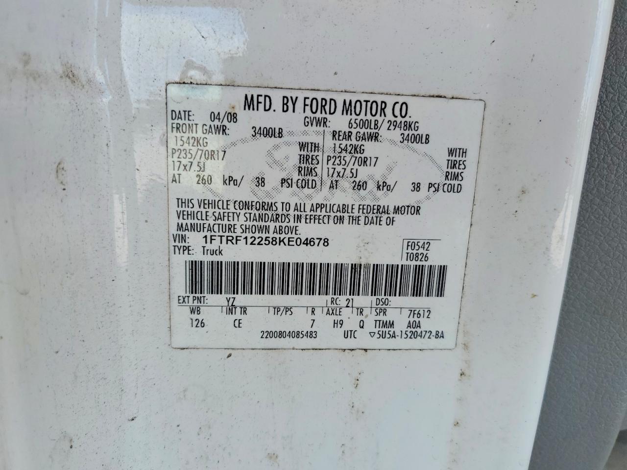 2008 Ford F150
