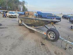 Salvage boats for sale at Dunn, NC auction: 2025 War Eagle 548 2025 WAR Eagle Boat With Road King Boat Trailer