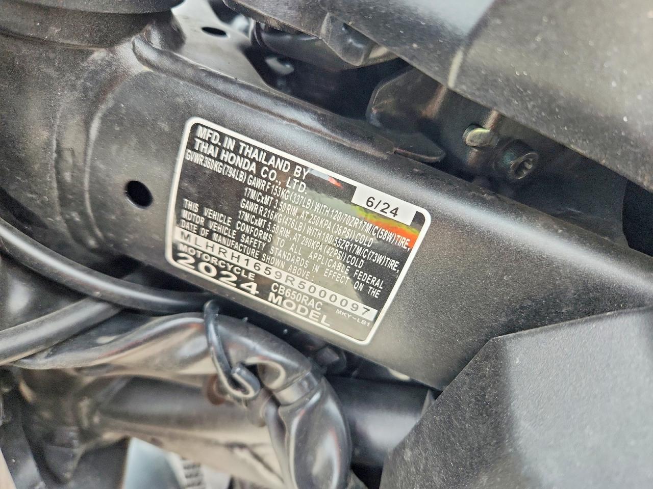 2024 Honda CB650 R