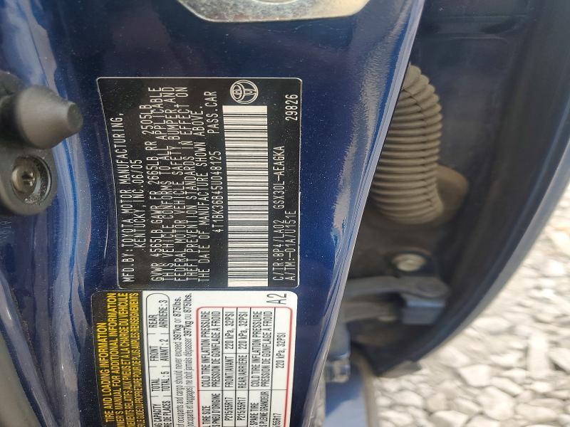 2005 Toyota Avalon xls