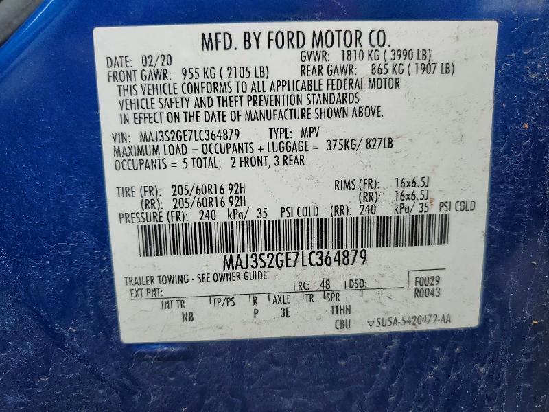 2020 Ford Ecosport se