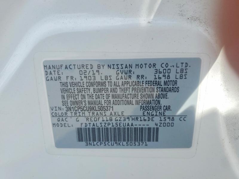 2019 Nissan Kicks sv