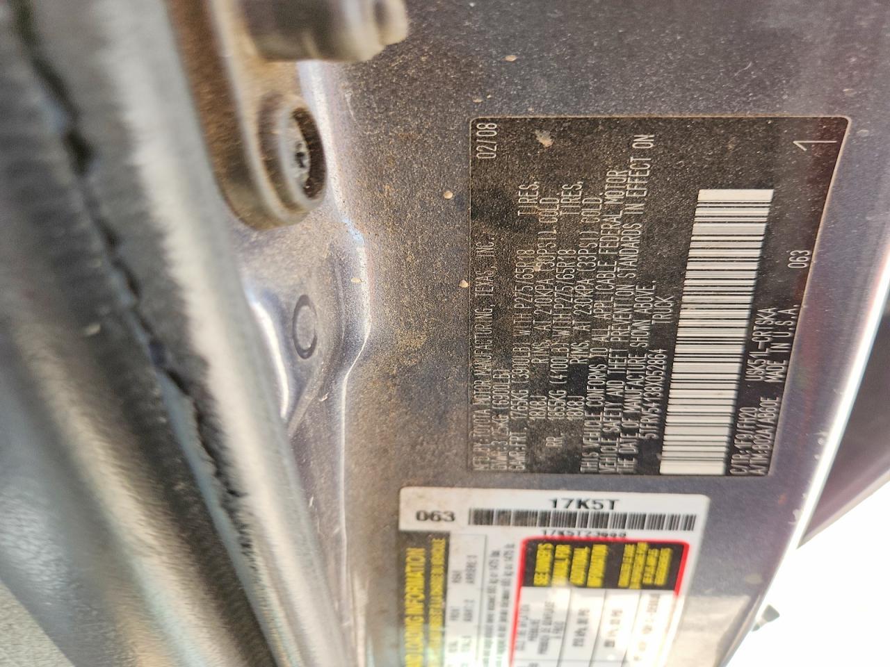 2008 Toyota Tundra SR5