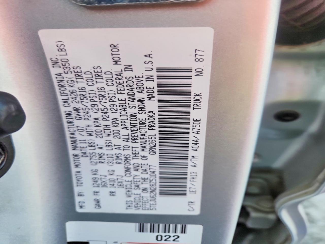 2008 Toyota Tacoma Prerunner V6