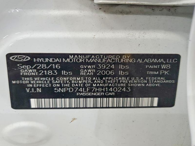 2017 Hyundai Elantra se