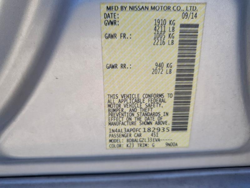 2015 Nissan Altima 2.5 s