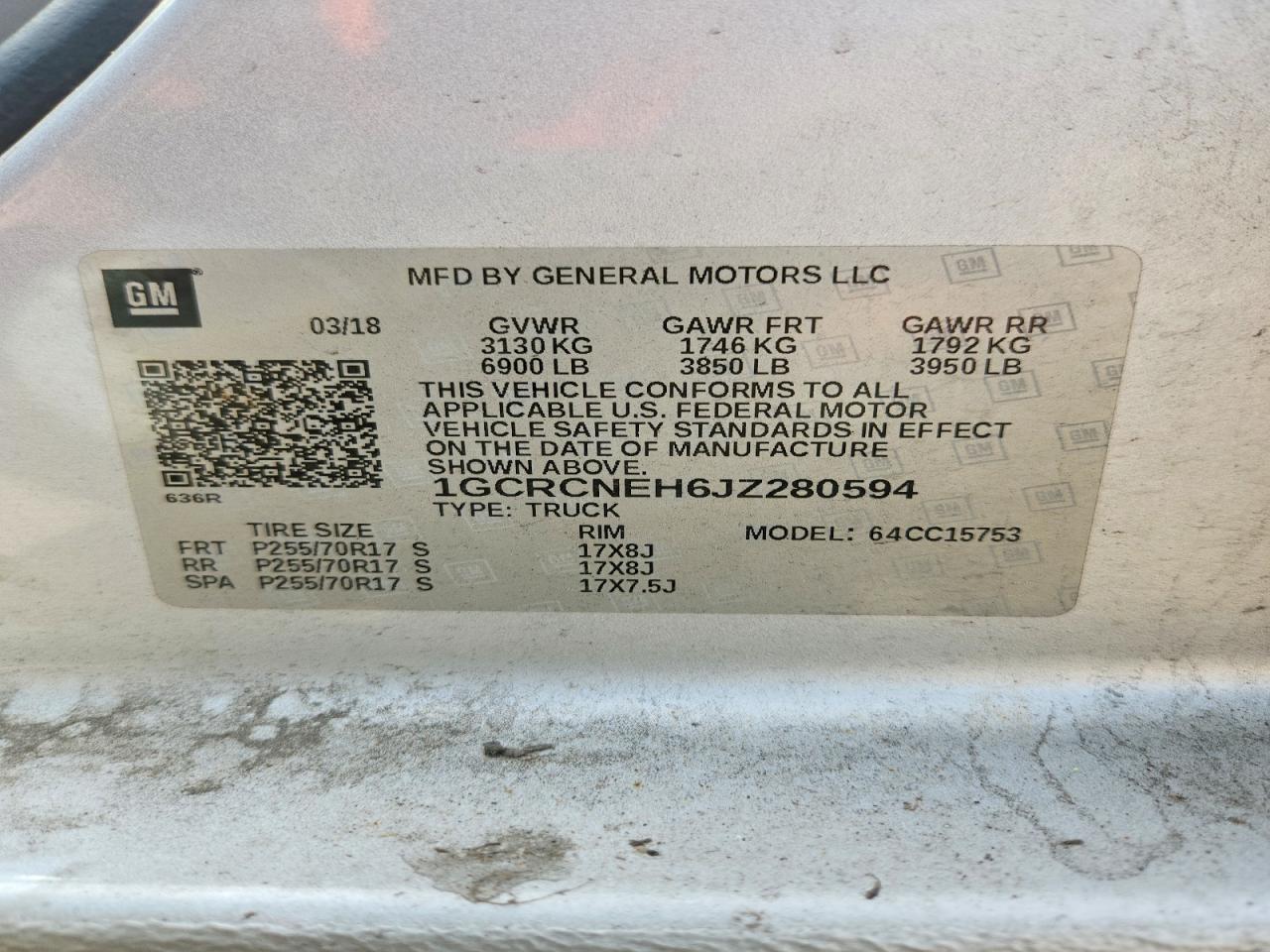 2018 Chevrolet Silverado C1500