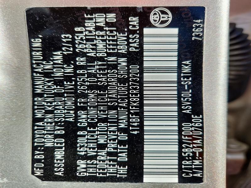 2014 Toyota Camry le