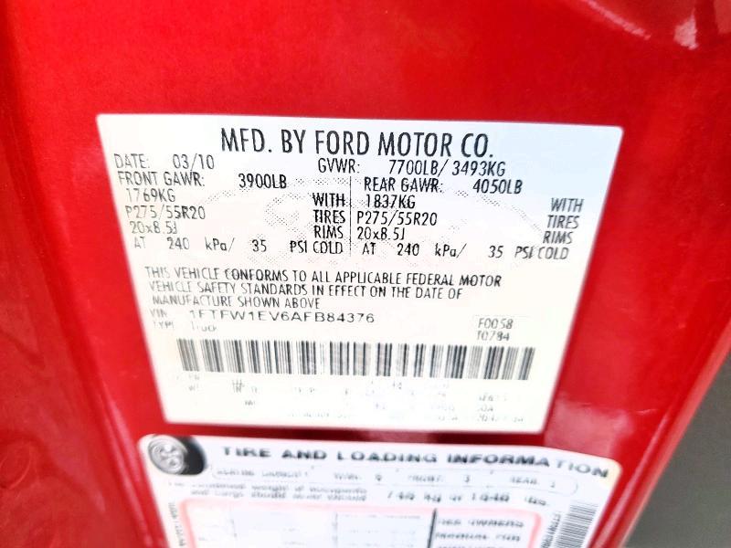 2010 Ford F150 Supercrew