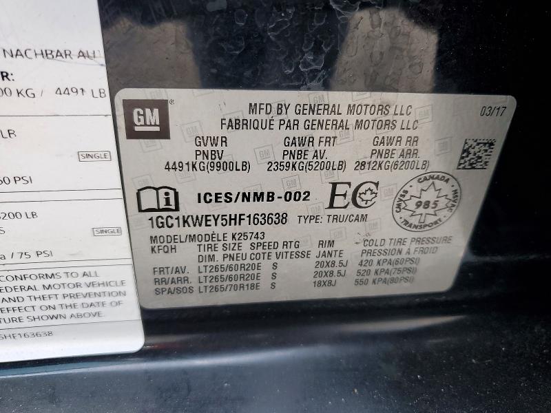 2017 Chevrolet Silverado K2500 Heavy Duty LTZ