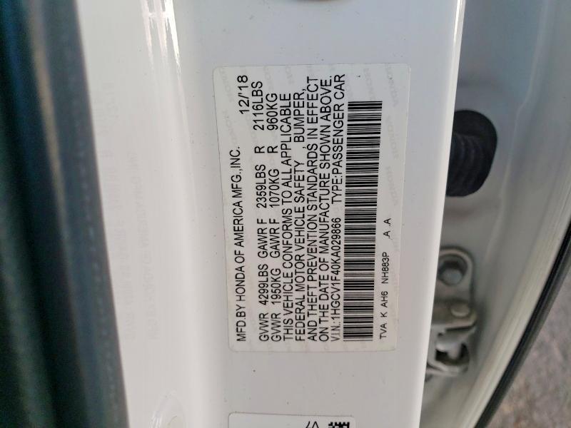 2019 Honda Accord ex