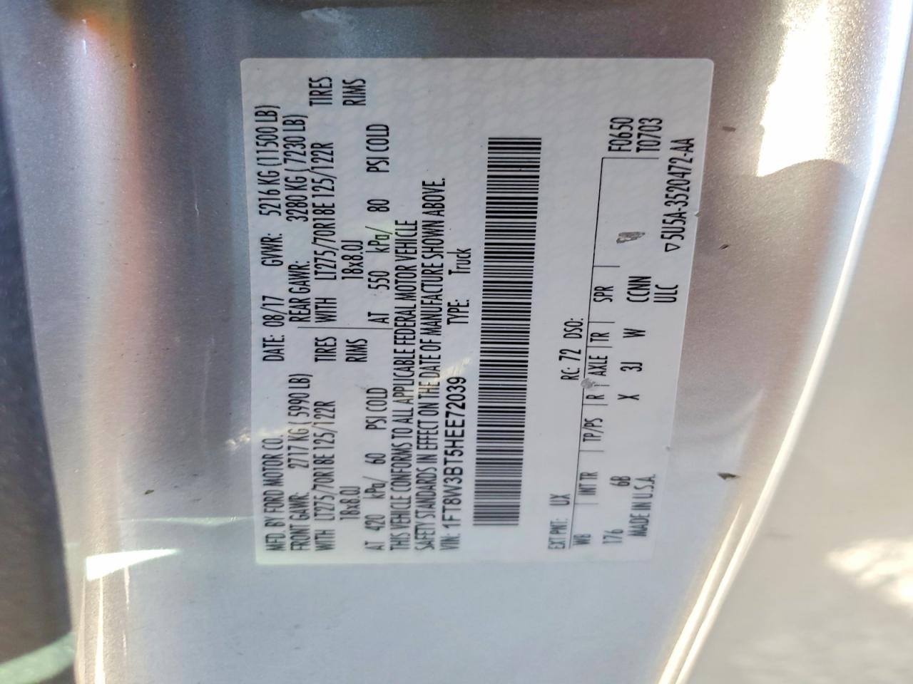 2017 Ford F350 Super Duty