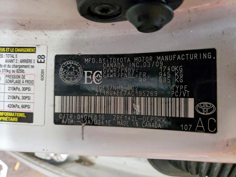 2010 Toyota Corolla Base