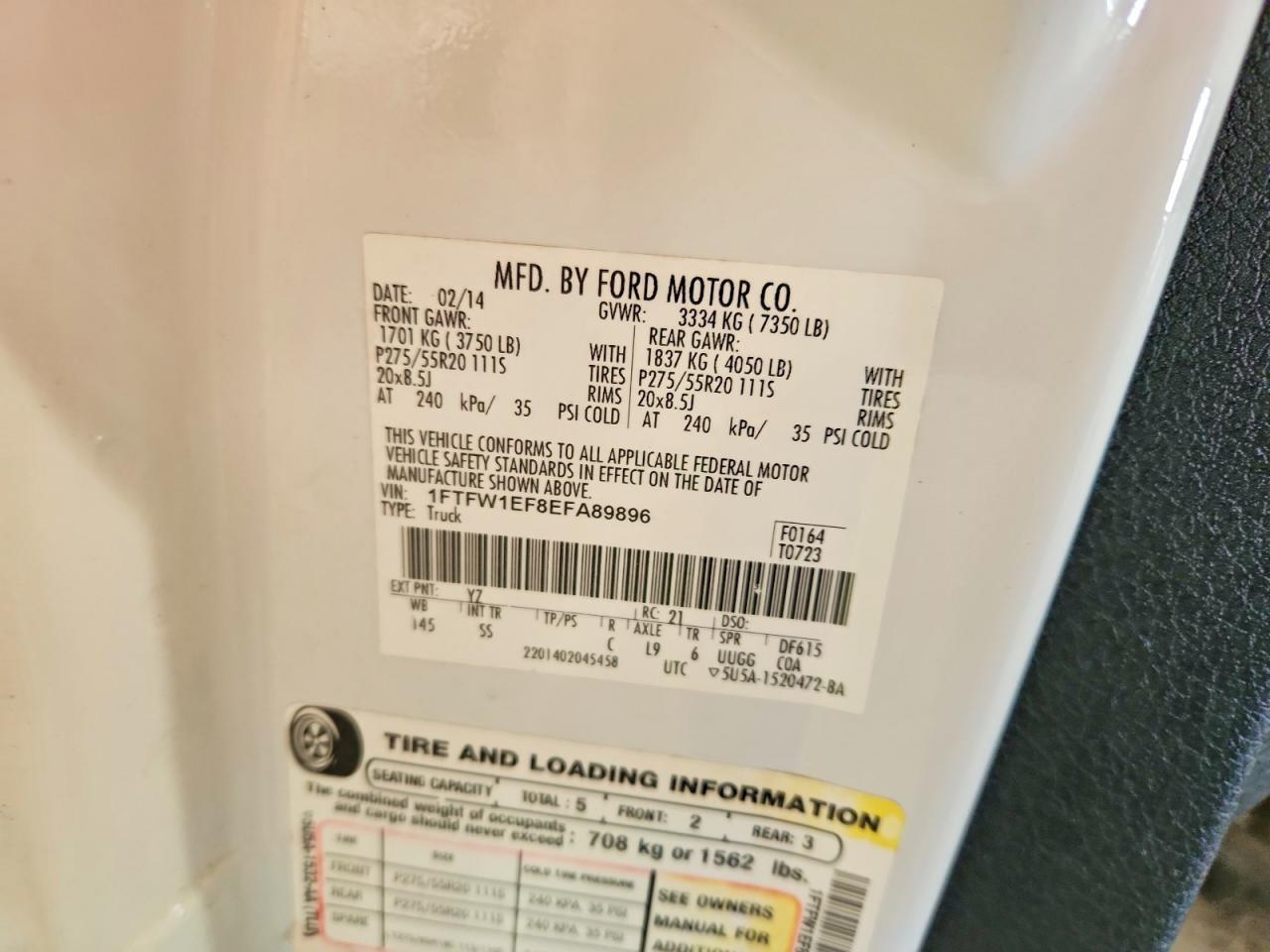 2014 Ford F150 Supercrew