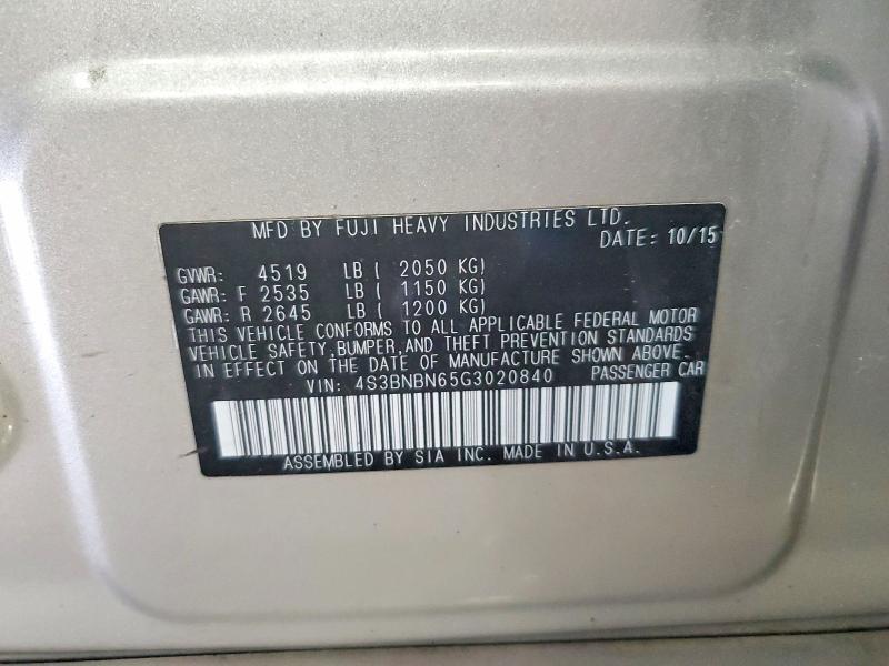 2016 Subaru Legacy 2.5i Limited