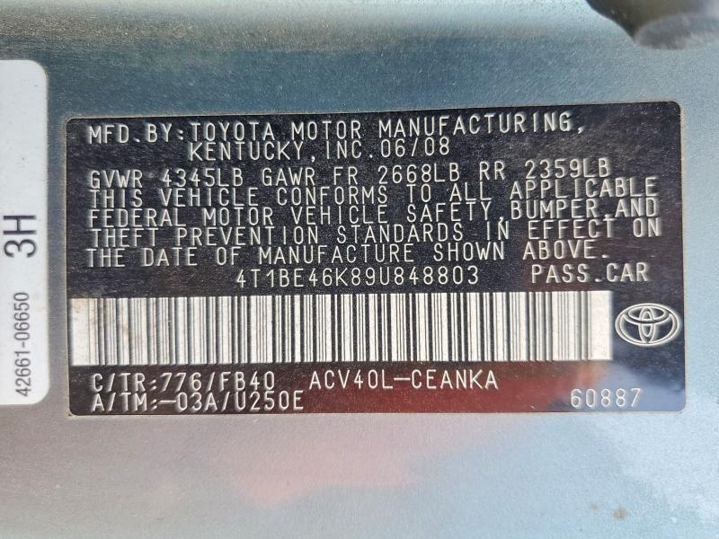2009 Toyota Camry le