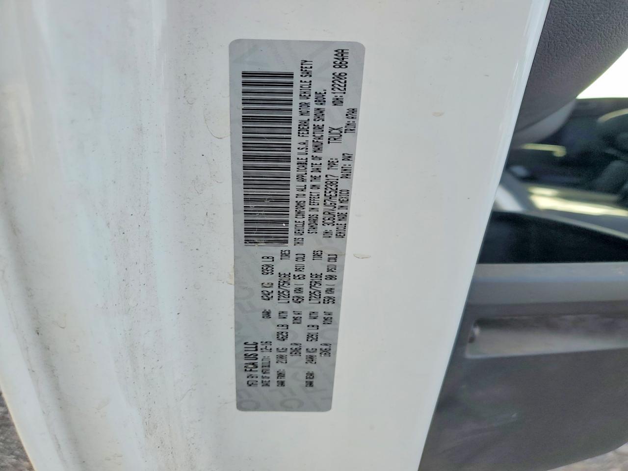 2017 Dodge RAM Promaster 3500 Delivery Van
