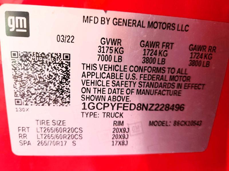 2022 Chevrolet Silverado LTD K1500 LT Trail Boss
