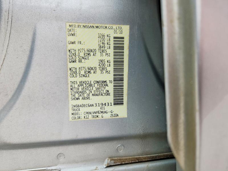 2010 Nissan Titan SE