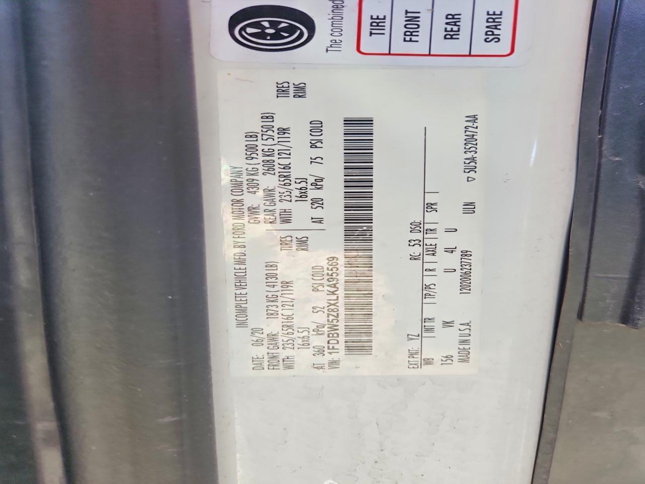 2020 Ford Transit Delivery Truck