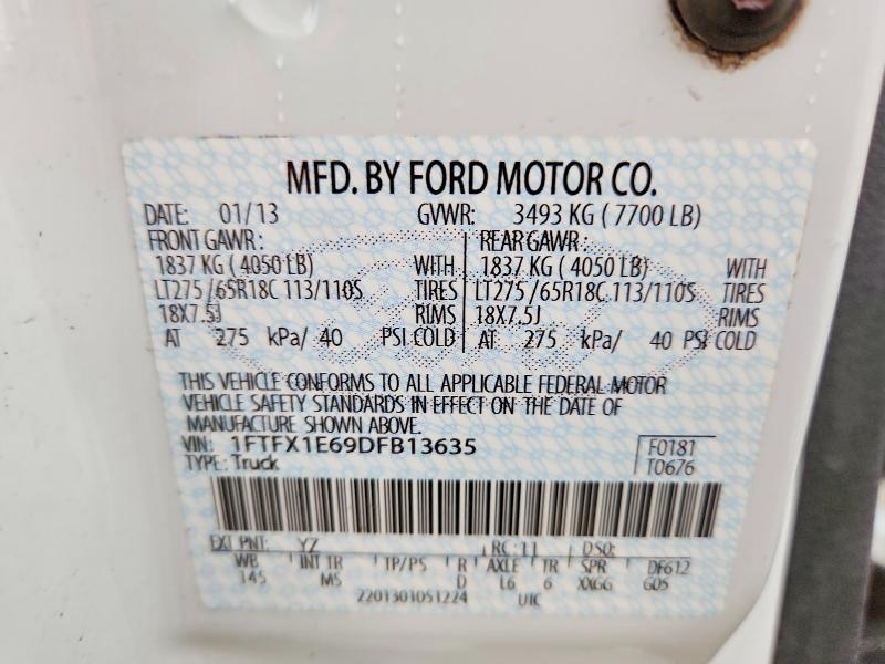 2013 Ford F150 Super cab
