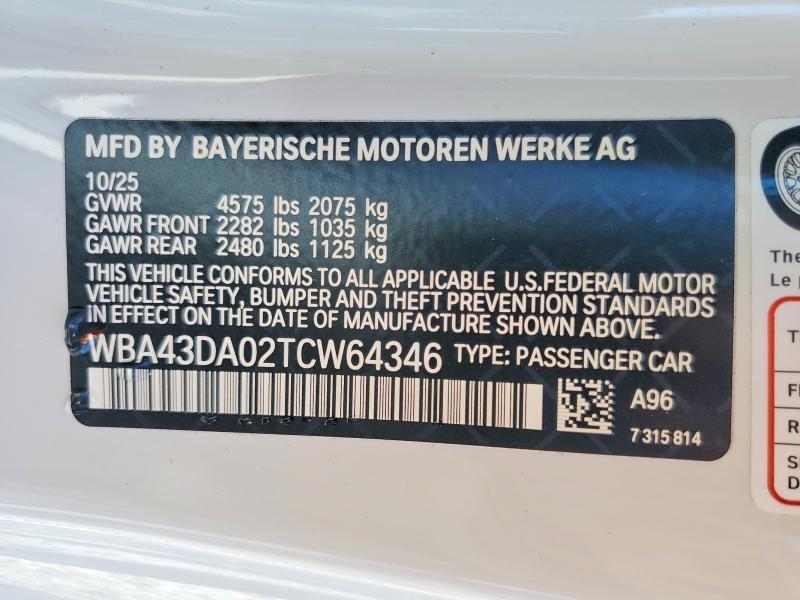 2026 BMW 2026 b m w 4 Series 2D Coupe 430i Msport
