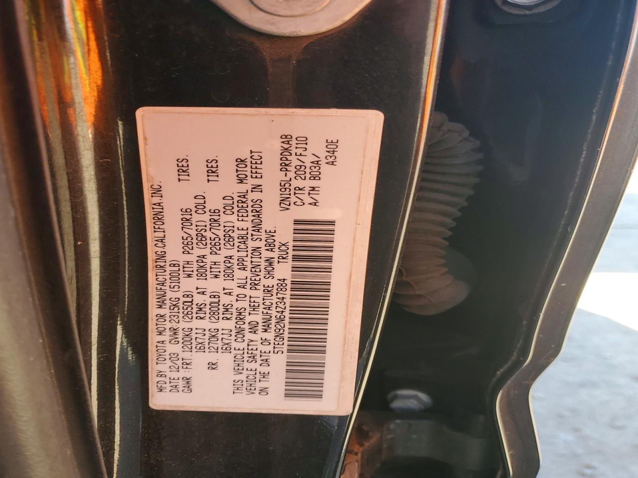 2004 Toyota Tacoma Prerunner V6