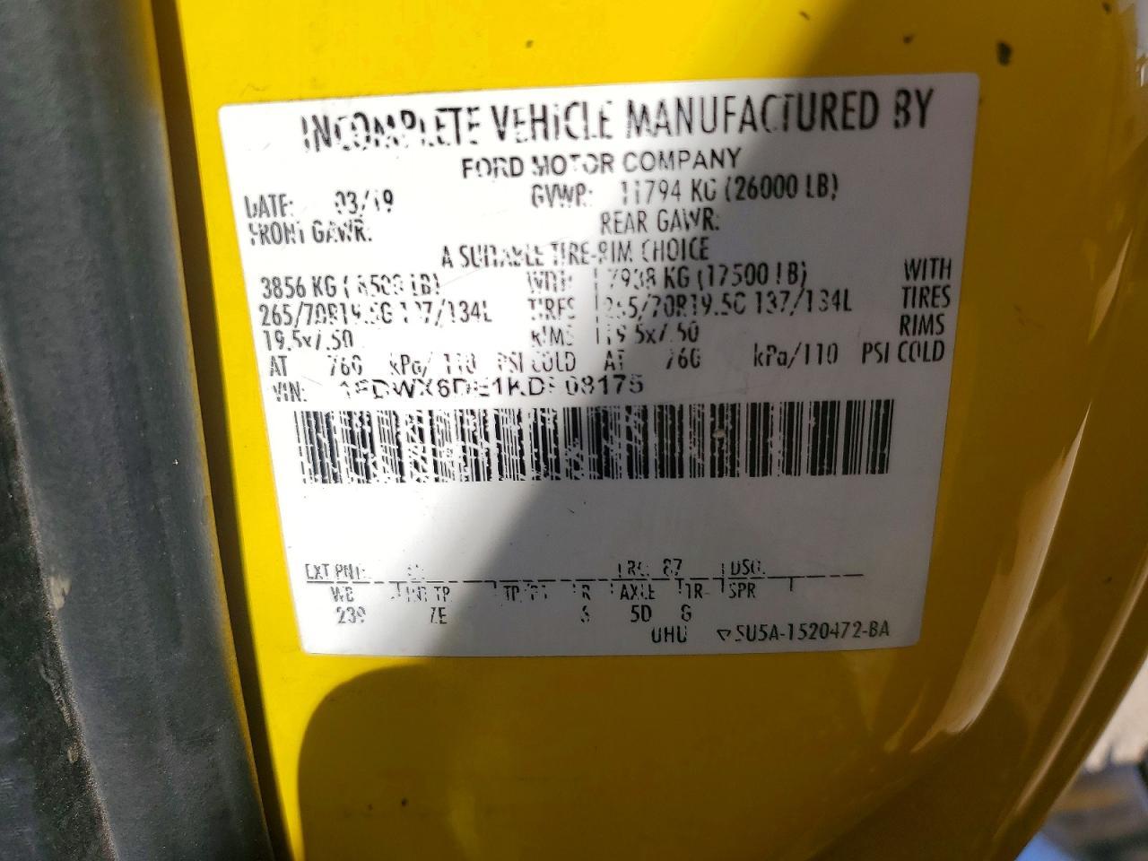 2019 Ford F650 Super Duty