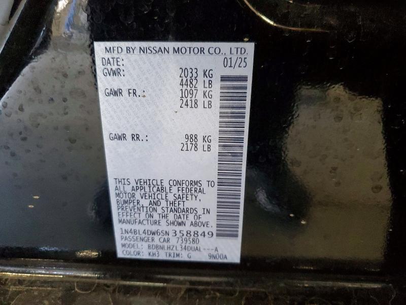 2025 Nissan Altima 2.5 sv