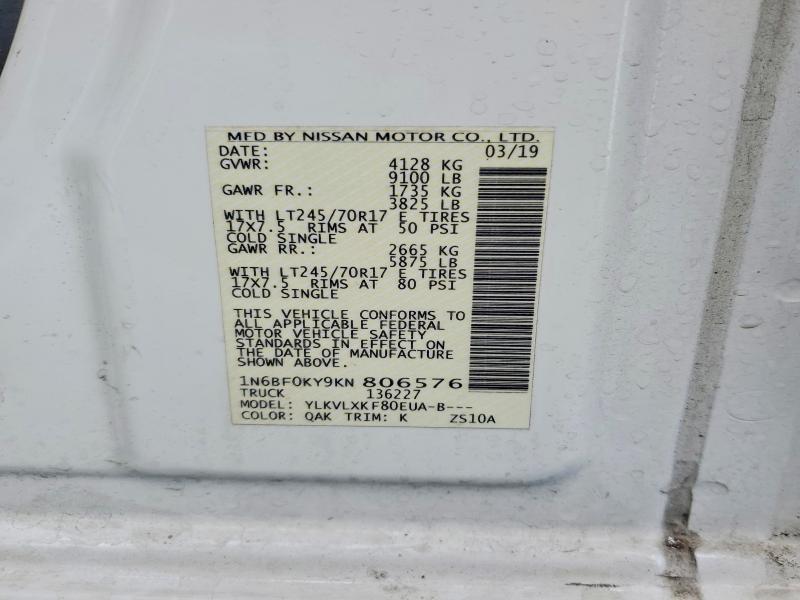 2019 Nissan NV 2500 Utility / Service Van