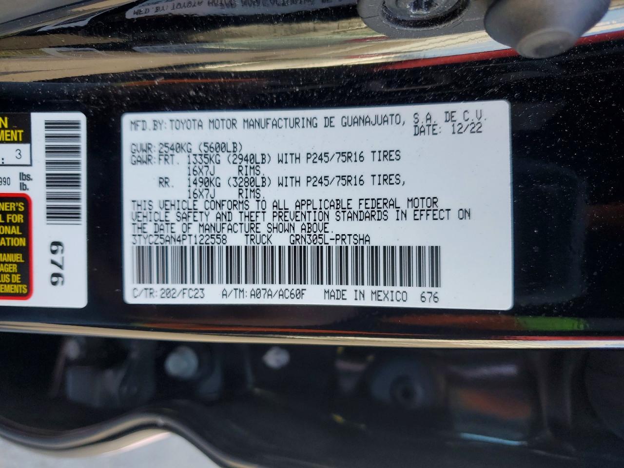 2023 Toyota Tacoma SR5 V6