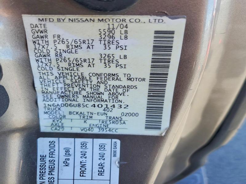 2005 Nissan Frontier SE