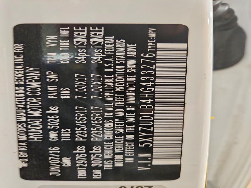 2017 Hyundai Santa fe Sport 2.4l