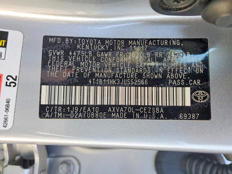 2018 Toyota Camry se