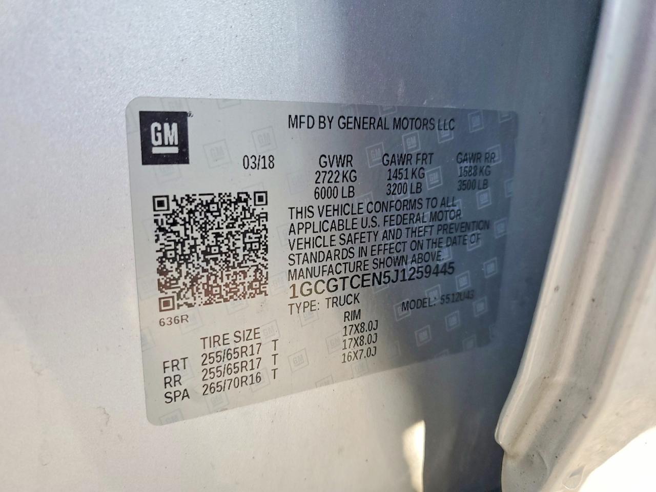 2018 Chevrolet Colorado LT