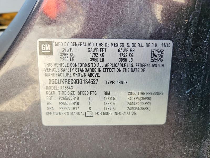 2016 Chevrolet Silverado K1500 LT