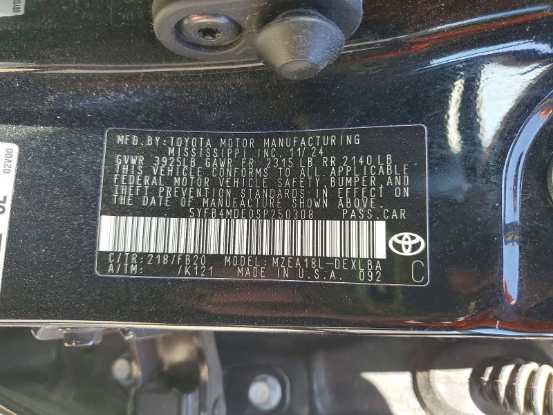 2025 Toyota Corolla le